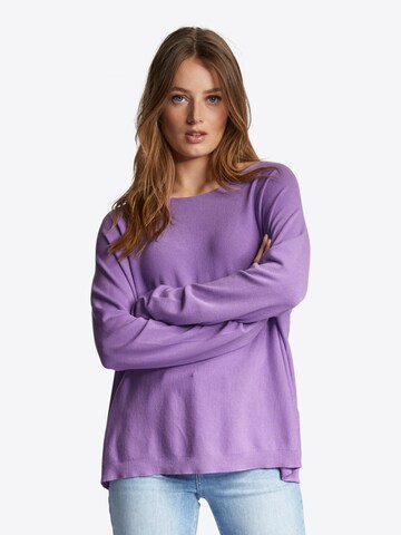 Rich & Royal Sweater in Purple: front