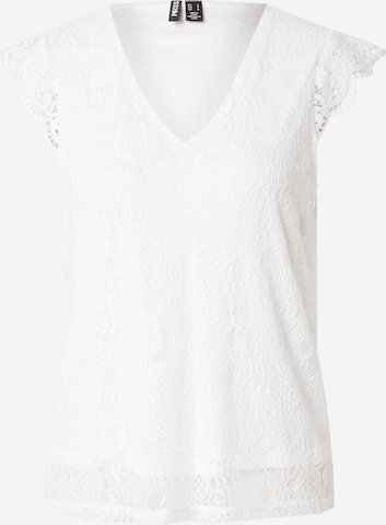 Camicia da donna 'PCOlline' di PIECES in bianco: frontale