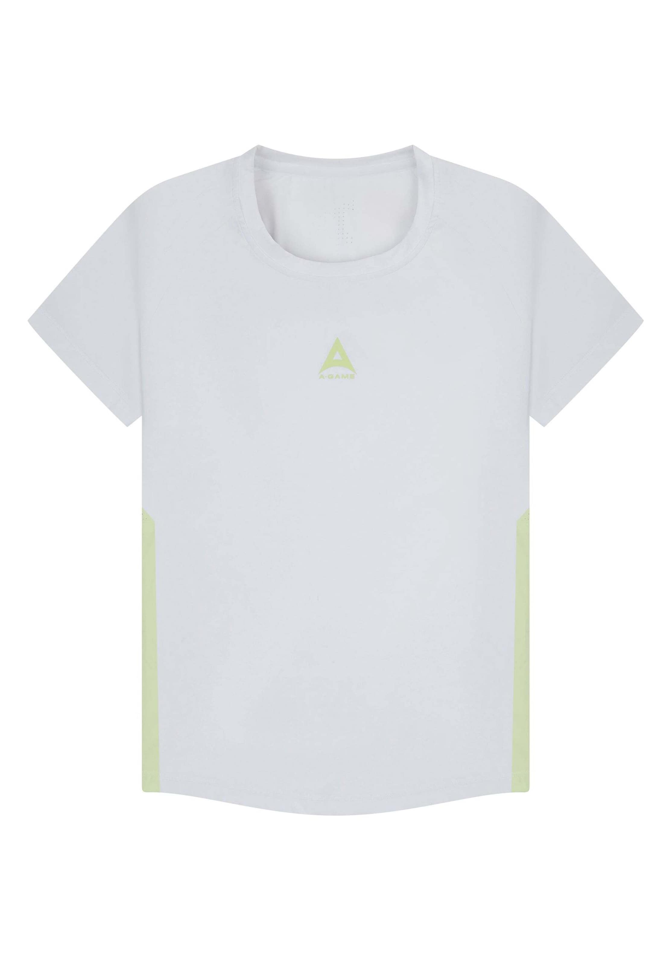 Maglia funzionale di A-Game in bianco: frontale