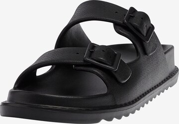 Pull&Bear Pantolette in Schwarz: predná strana