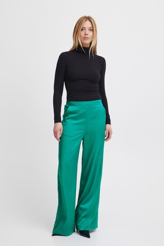 Wide leg Pantaloni 'Jimsa' di b.young in verde