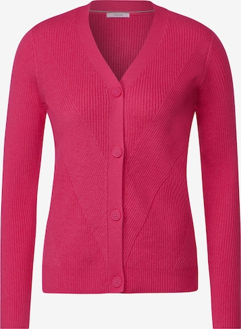 CECIL Knit Cardigan in Pink: front