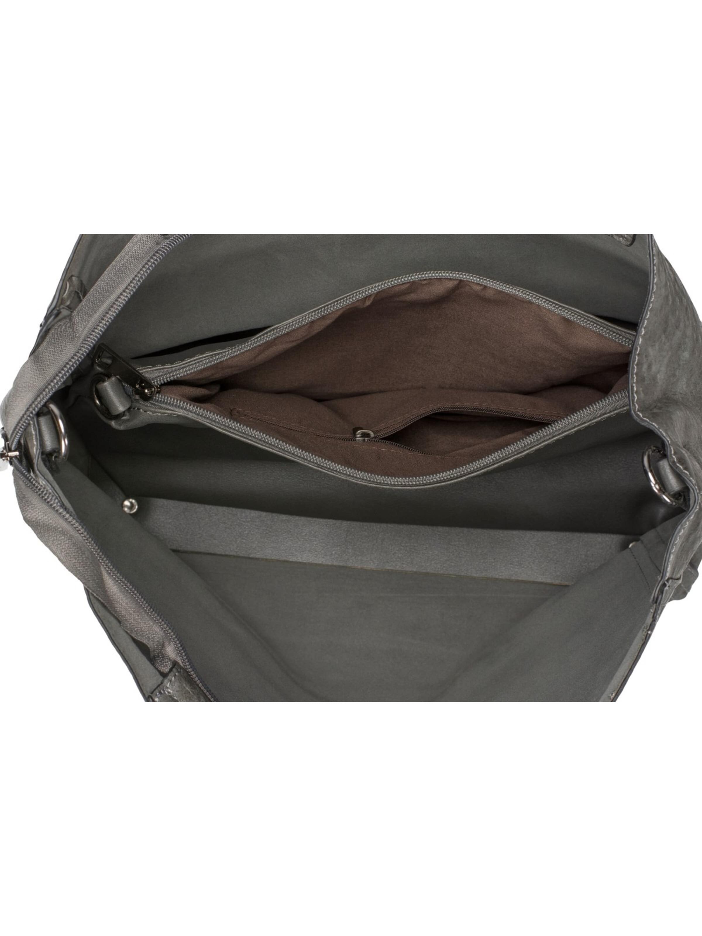 styleBREAKER Schultertasche '2 in 1 Schultertasche mit Nietengurt und Innentasche'‌‌‌‌ in Braun