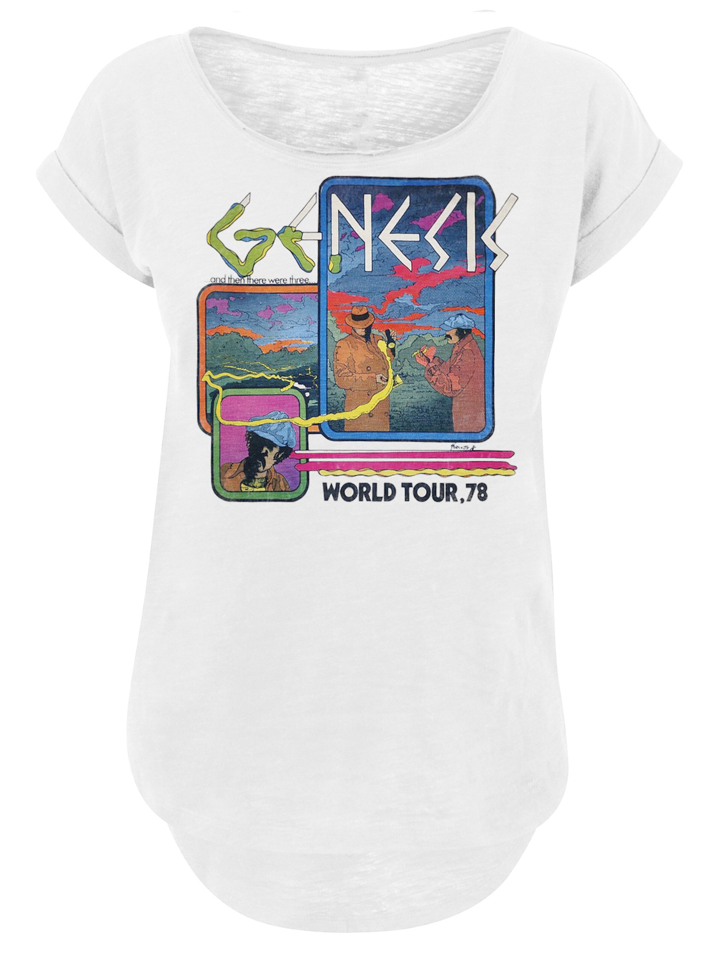 F4NT4STIC Shirt 'Genesis World Tour 78' in White: front