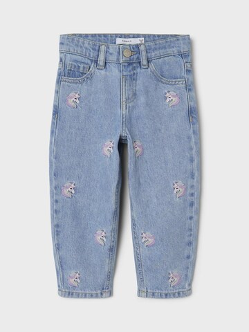 NAME IT Tapered Jeans 'BELLA' i blå