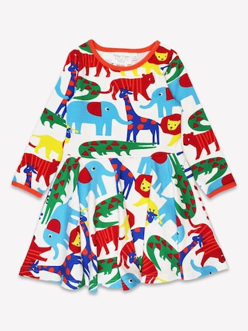 Toby Tiger Kleid 'Bio-Baumwoll Kinder Skaterkleid mit Safari-Druck'‌‌‌ in Rot: Vorderseite