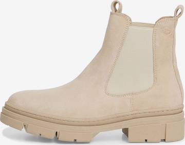 TAMARIS Chelsea boots in Beige