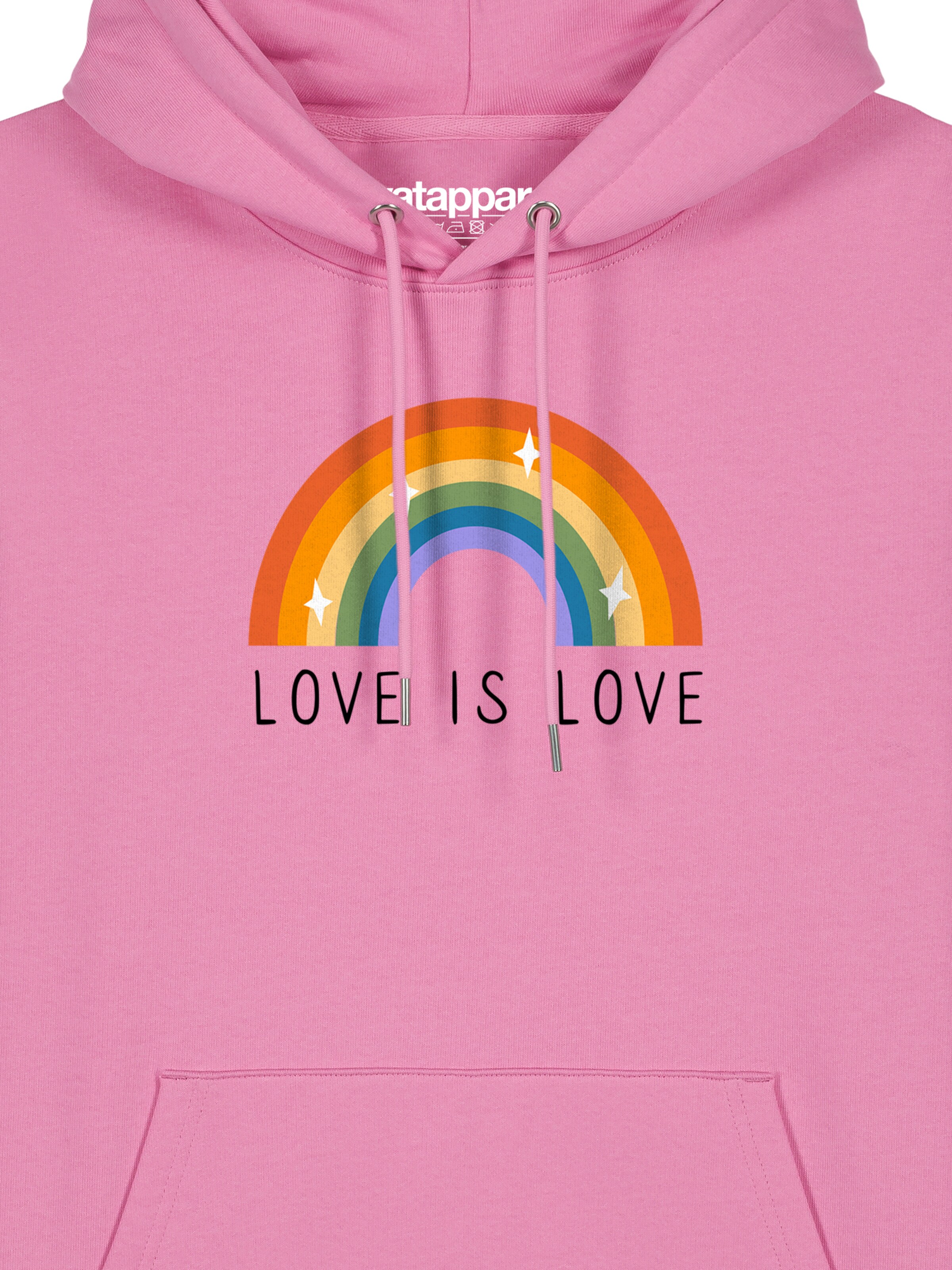 Watapparel Sweatshirt ' Love is Love ' in Roze