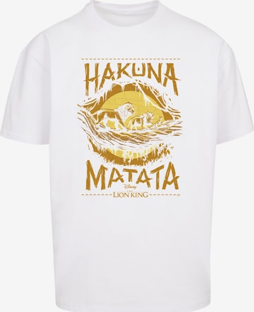 F4NT4STIC T-Shirt 'König der Löwen Film Hakuna Matata' in Weiß: Vorderseite