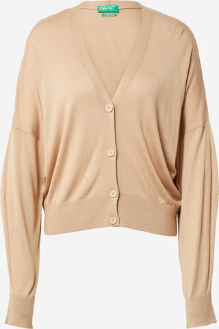 Cardigan UNITED COLORS OF BENETTON en beige : devant