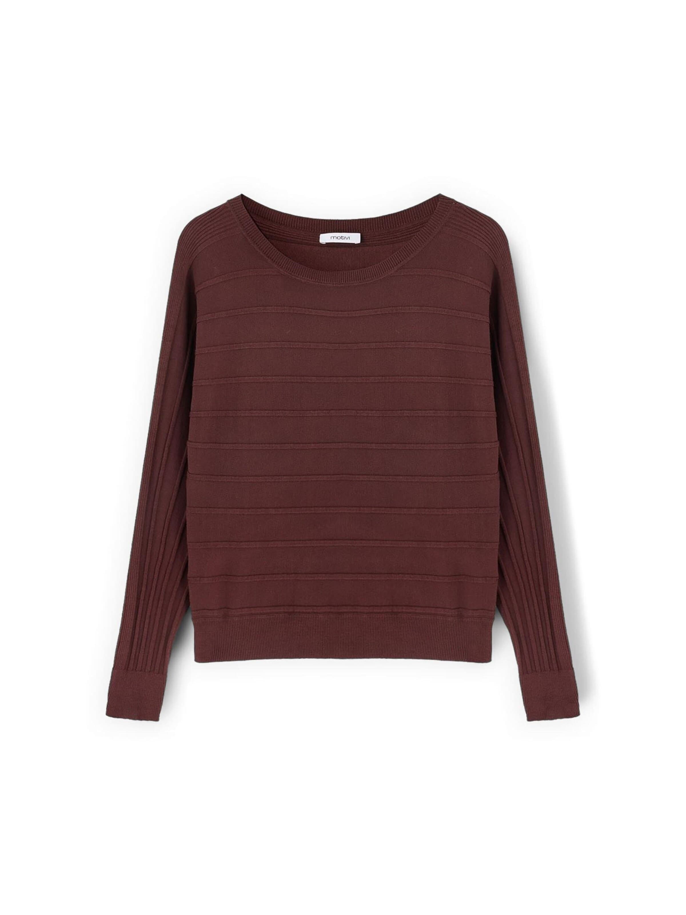 Pull-over MOTIVI en marron : devant