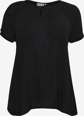 Camicia da donna 'Ami' di KAFFE CURVE in nero: frontale