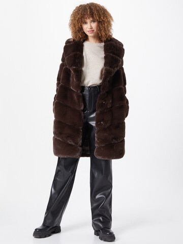 River Island Between-Seasons Coat in Brown