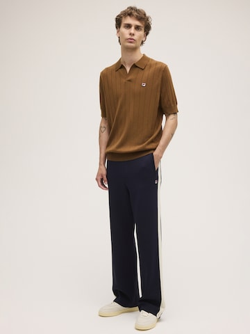 Maglietta 'DANTA regular merino knit polo shirt' di FILA in marrone