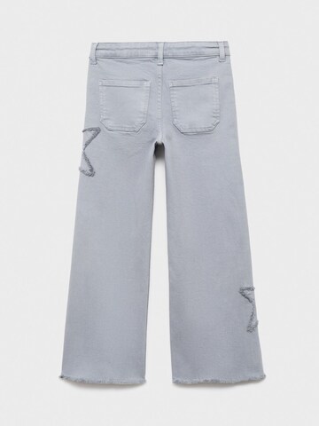 MANGO KIDS Szeroka nogawka Jeansy w kolorze niebieski