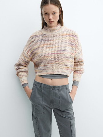 Pull-over 'Malaui' MANGO en beige : devant