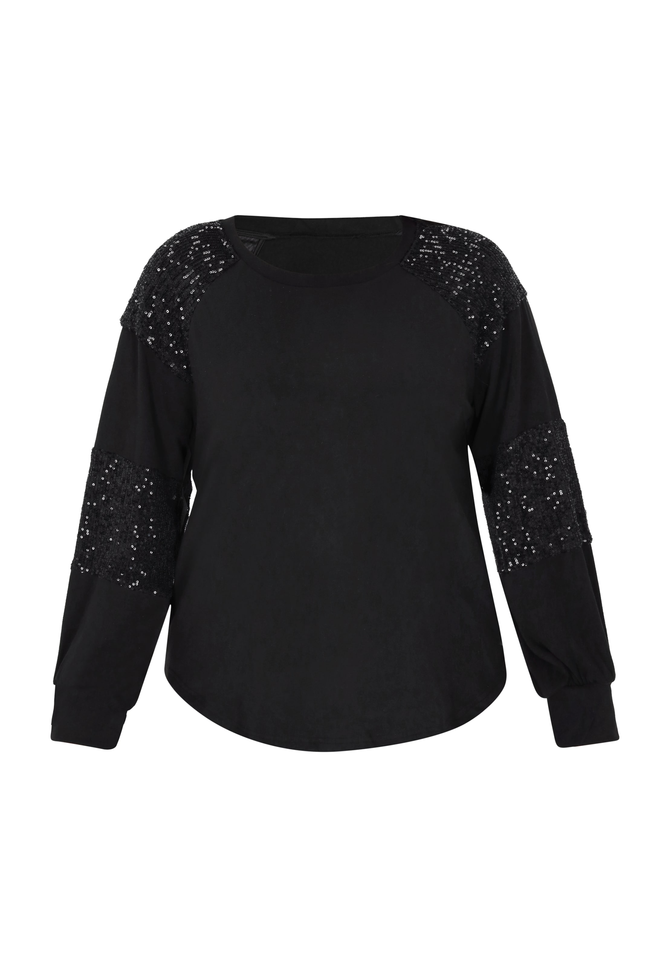 NAEMI - Camiseta en negro: frente