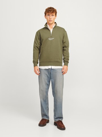 JACK & JONES Sweatshirt 'JORVesterbro' i grøn