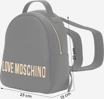 melns Love Moschino Mugursoma 'BOLD LOVE'