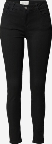 Cartoon Skinny Jeans in Schwarz: predná strana