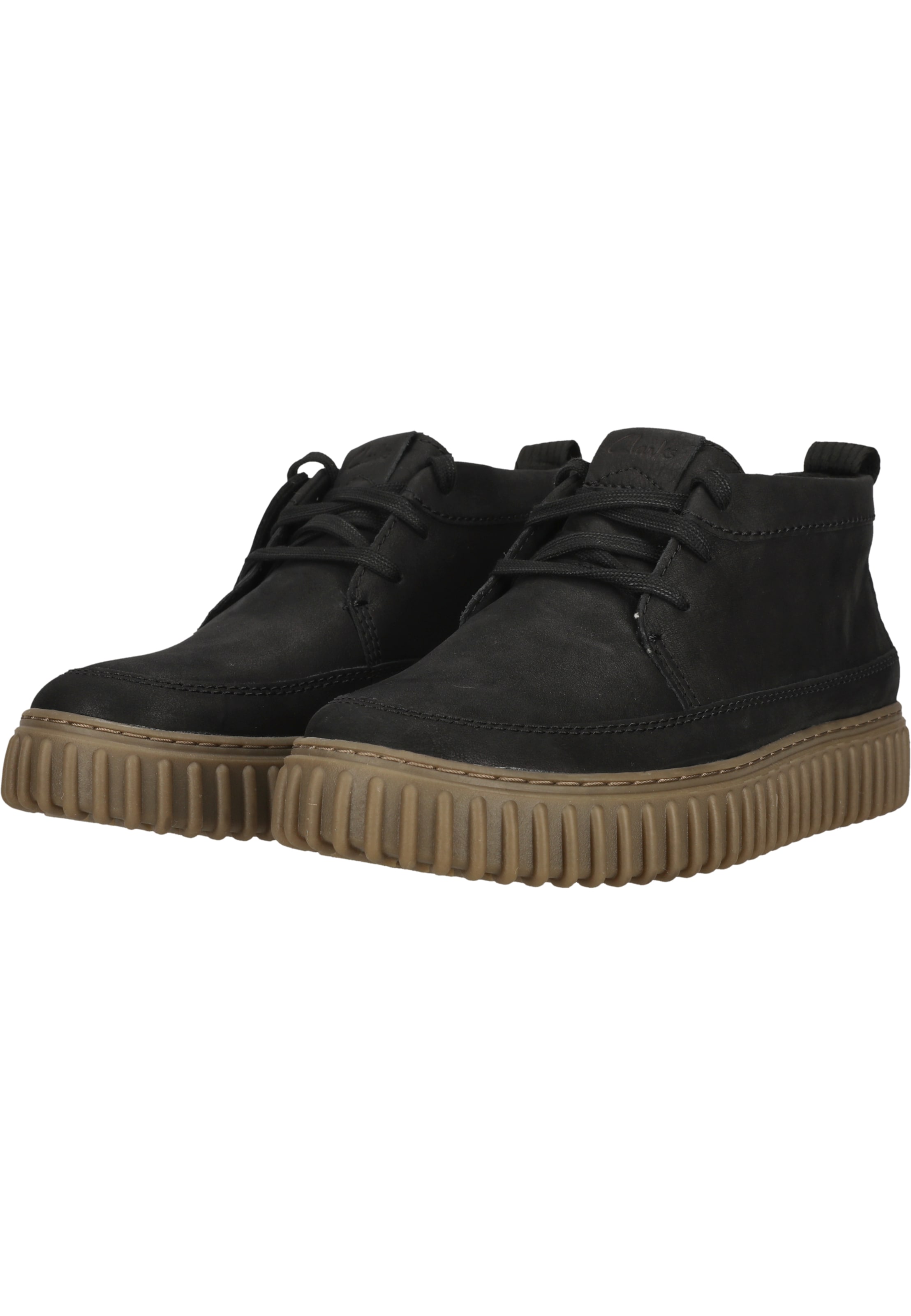 CLARKS Boots 'Torhill Lace High' in Zwart