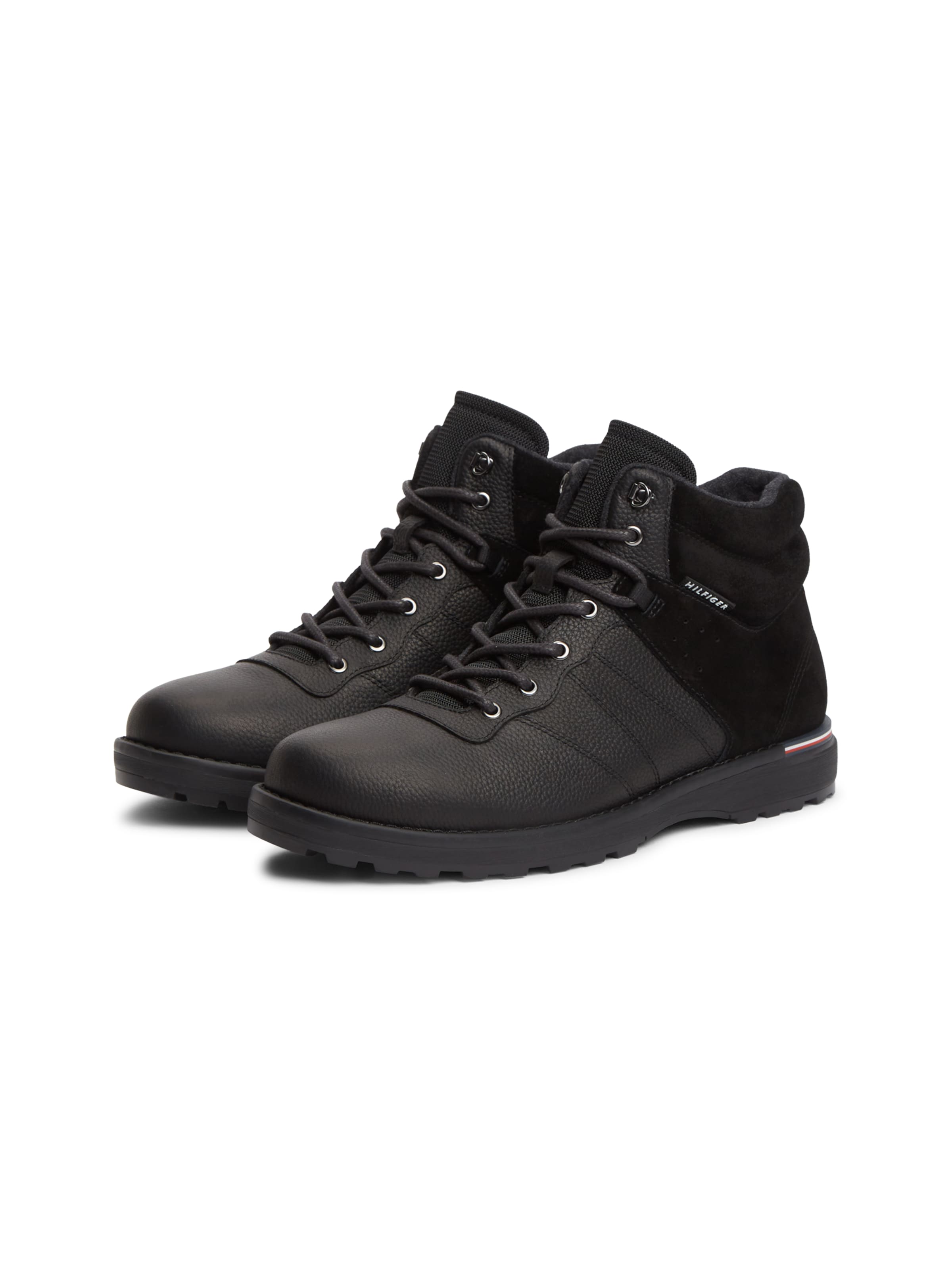 Bottines à lacets 'Corporate' TOMMY HILFIGER en noir