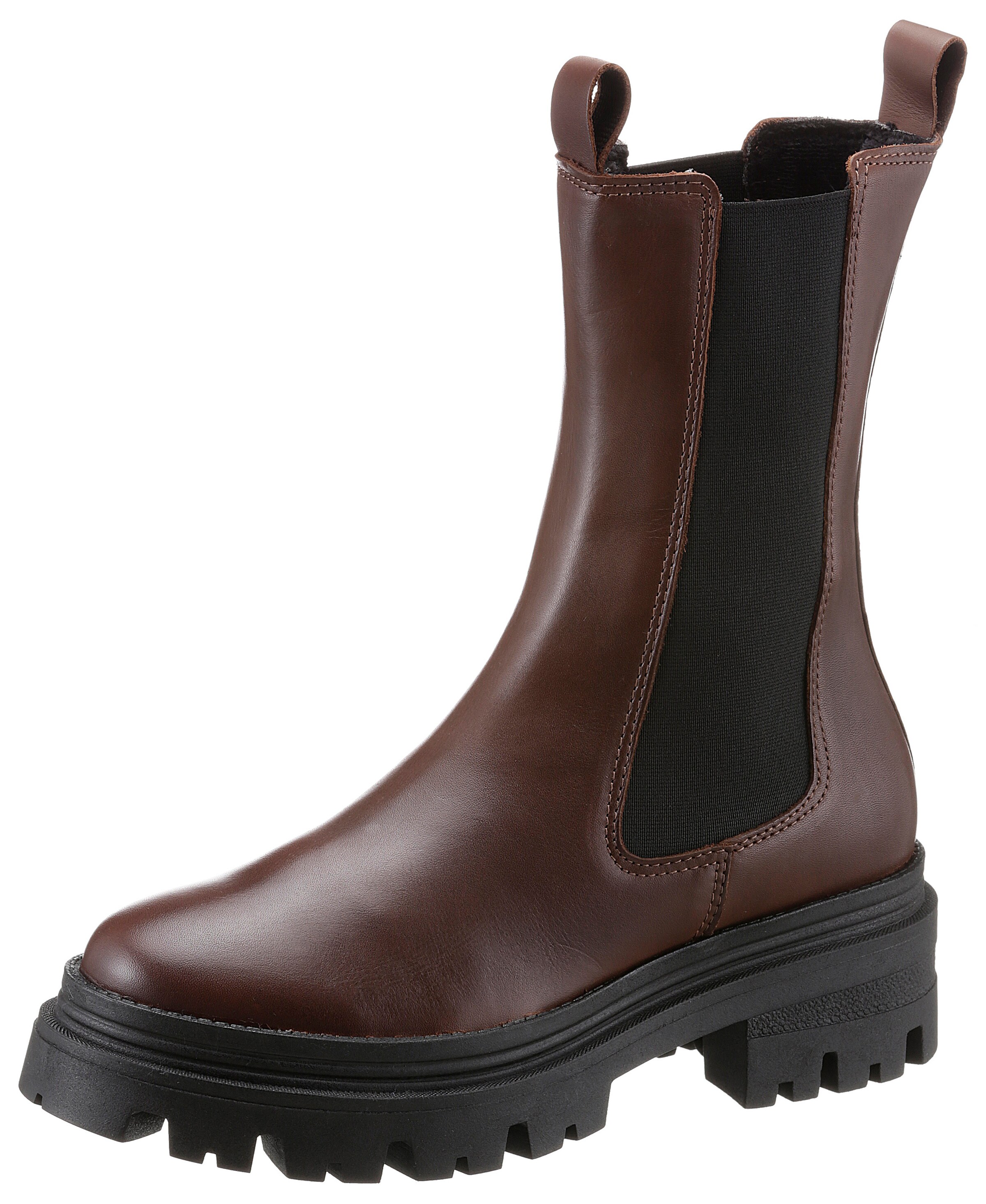 Tamaris Chelsea Boots in Brown: front