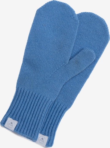 Moufles CASH-MERE.CH en bleu : devant