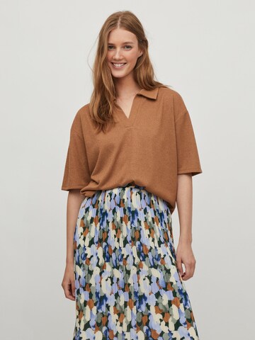 VILA Shirt 'Tracy' in Brown: front