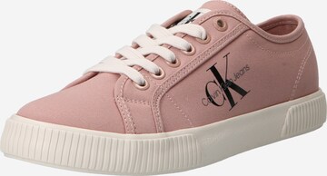 Baskets basses Calvin Klein Jeans en rose : devant