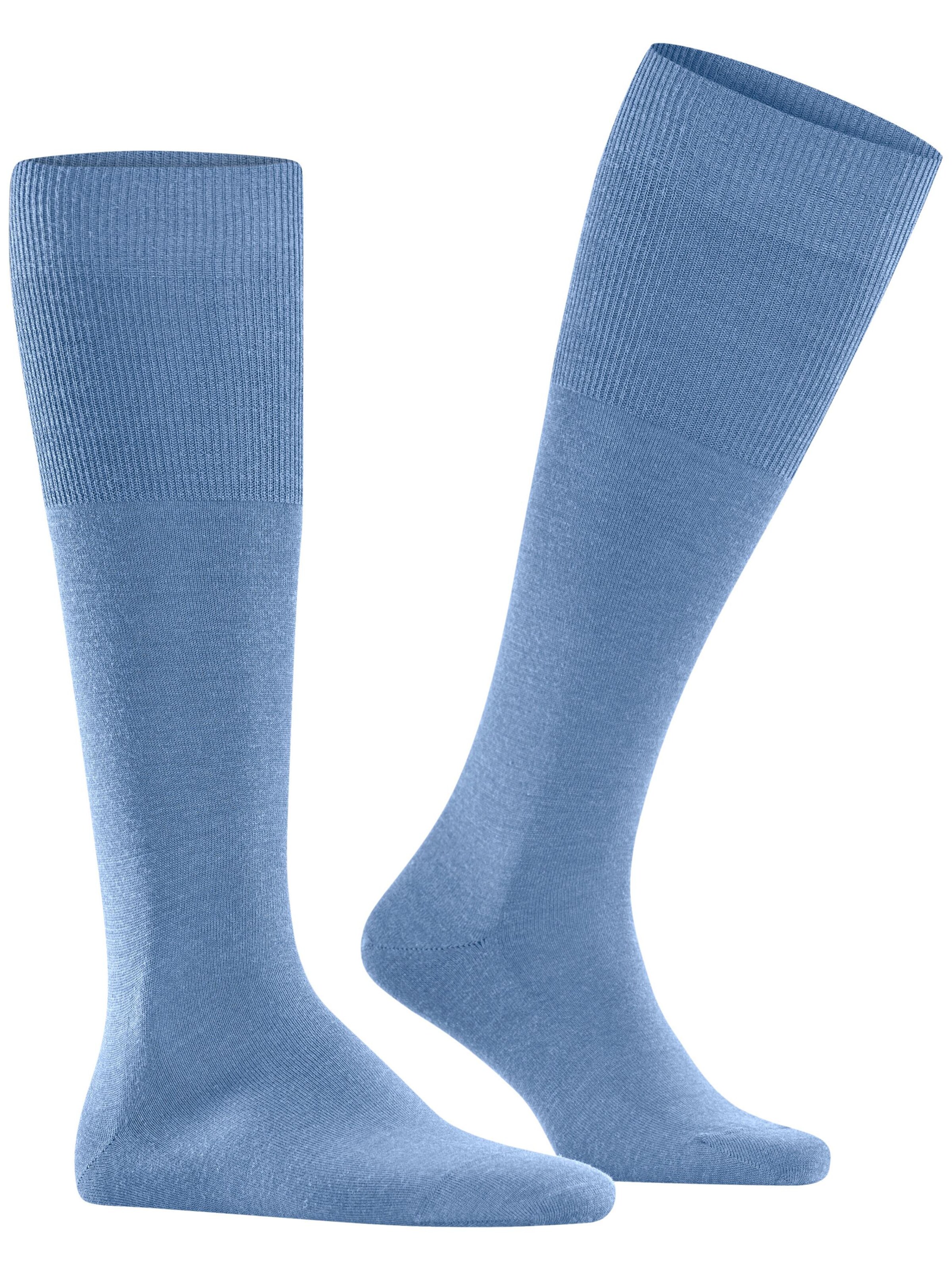 FALKE Knee High Socks 'Airport' in Blue