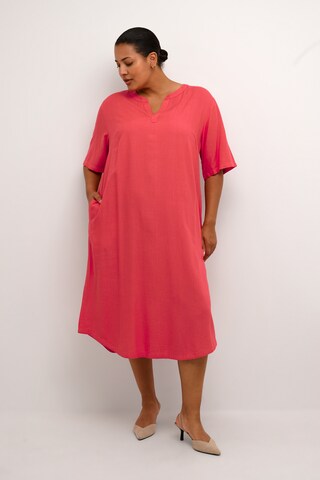 KAFFE CURVE Shirt Dress 'Mille' in Red