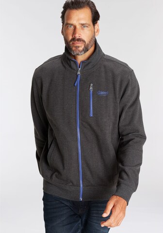 Man's World Zip-Up Hoodie in Grey