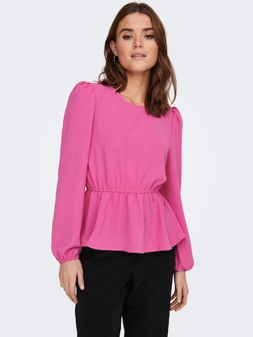 ONLY - Blusa 'Mette' en rosa: frente