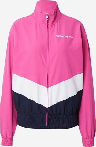 Giacca di mezza stagione di Champion Authentic Athletic Apparel in rosa: frontale