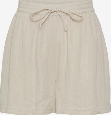 PIECES Loosefit Shorts 'STINA' in Beige: predná strana