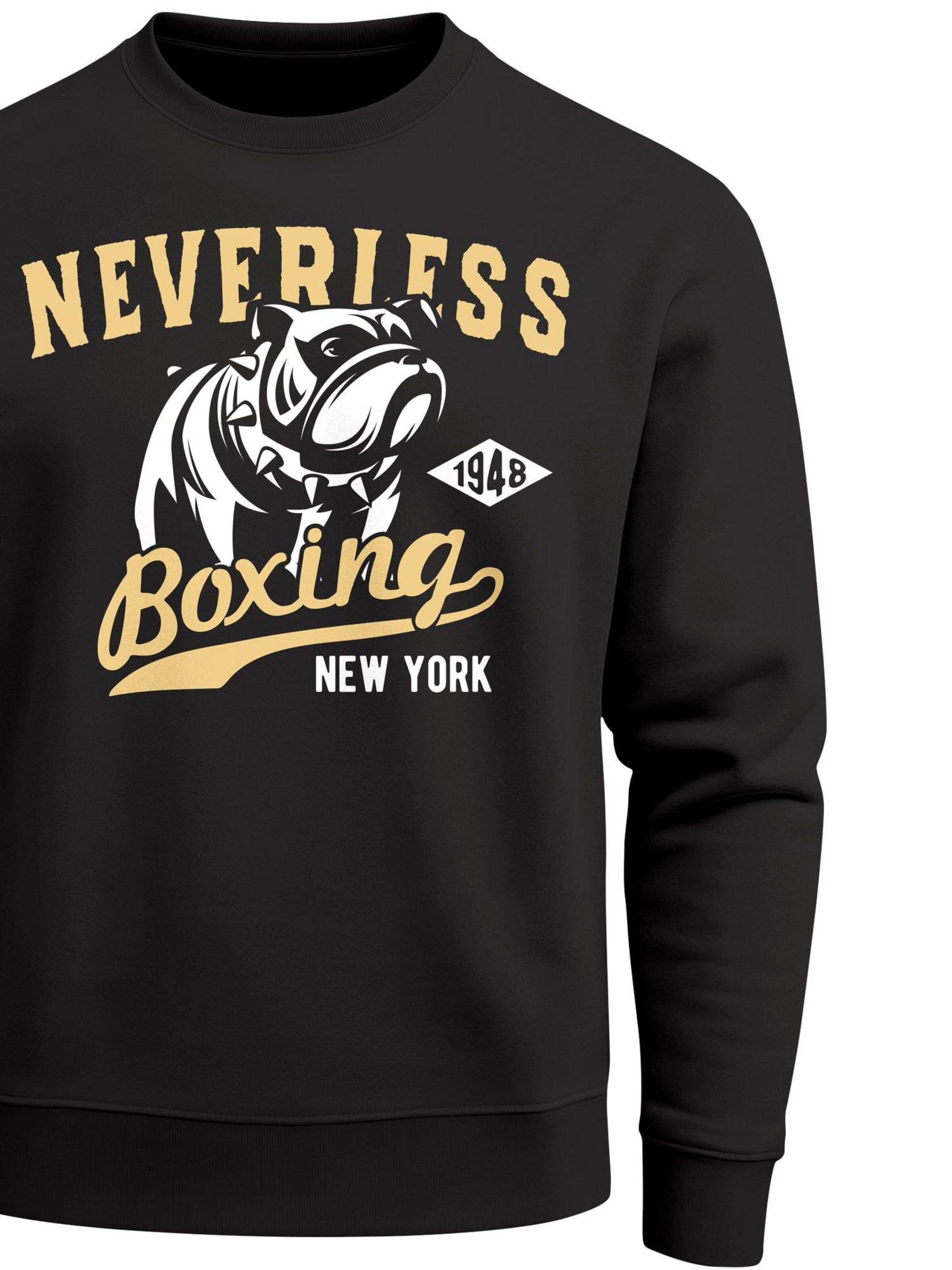 Neverless Sweatshirt 'Neverless Boxing' in Black