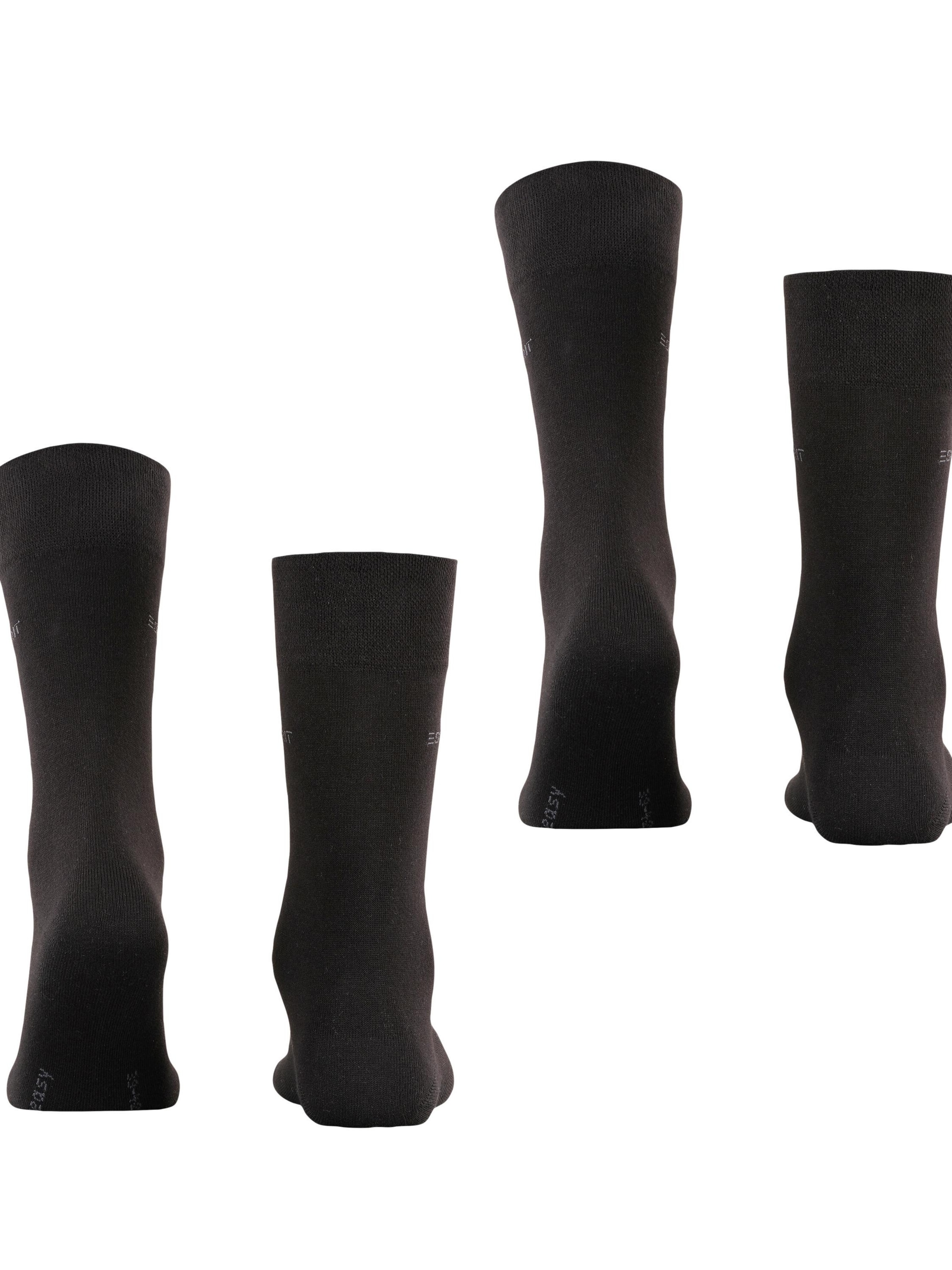 ESPRIT Socks 'Basic Easy 2-Pack' in Black