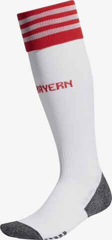 ADIDAS PERFORMANCE Sportsocken 'FC Bayern München 23/24' in Weiß: predná strana