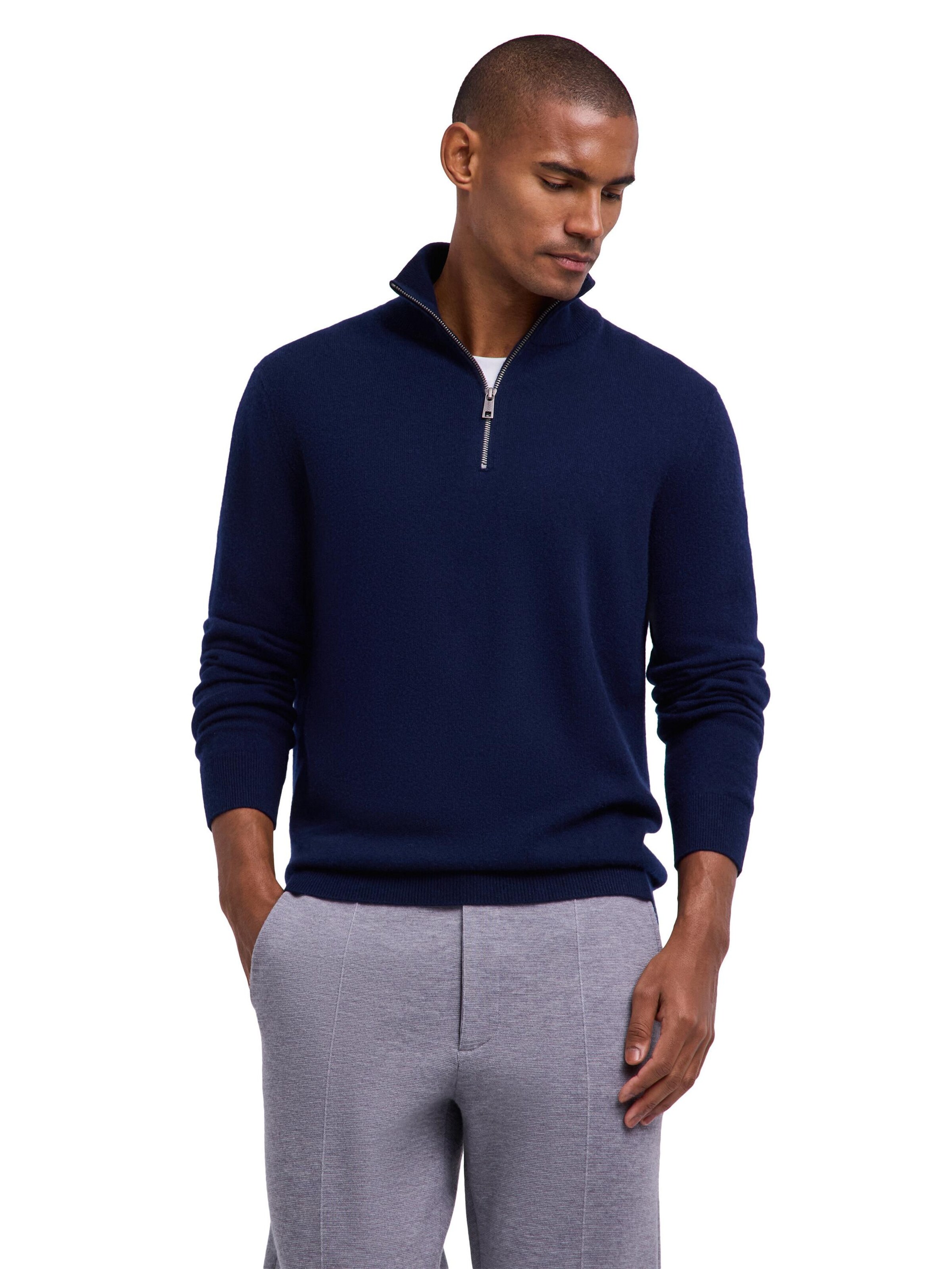 FALKE Pullover 'Pure Cashmere'‌ in Blau: Vorderseite