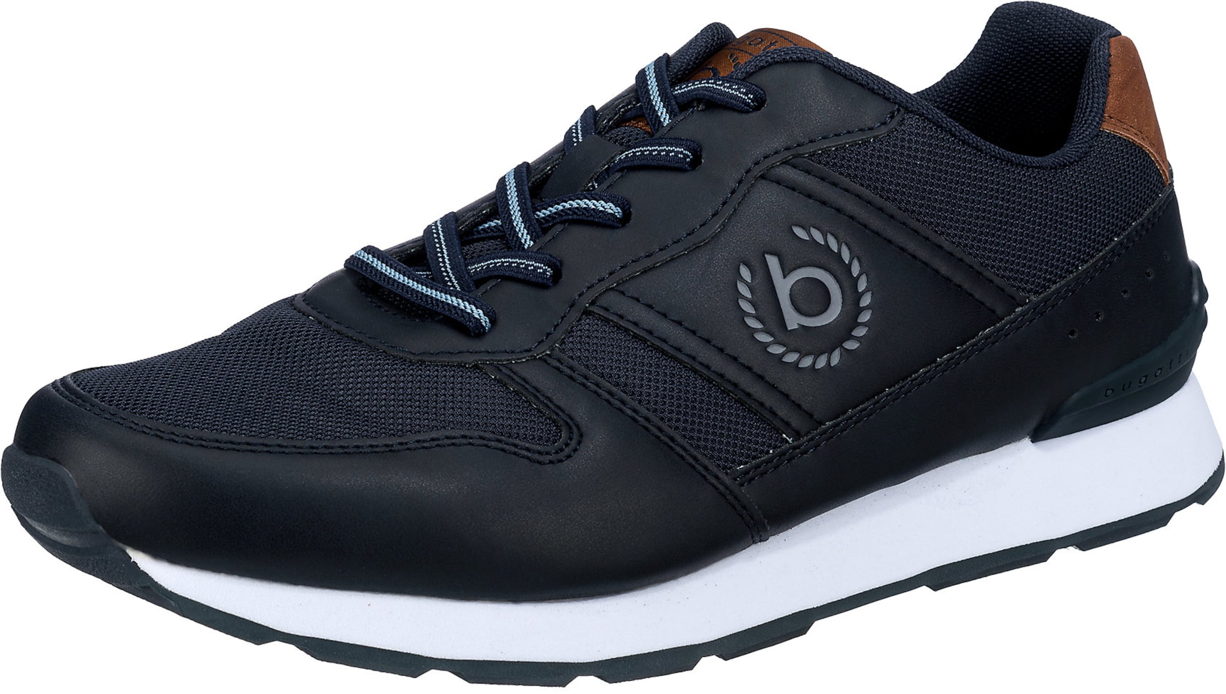 Sneaker bassa 'Soho' di bugatti in blu: frontale