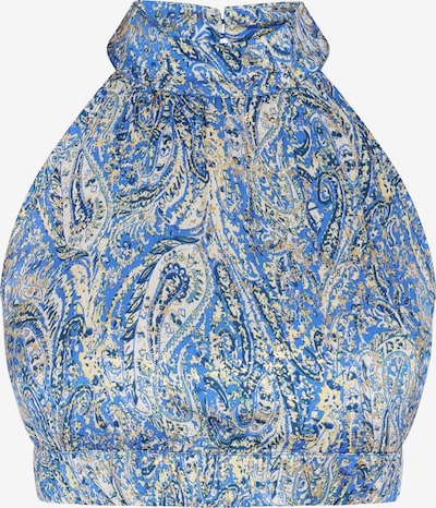 Top ebeeza pe bej deschis / albastru / albastru închis / auriu, Vizualizare produs