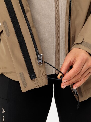 VAUDE Functionele jas 'Rosemoor 3in1 J II' in Beige