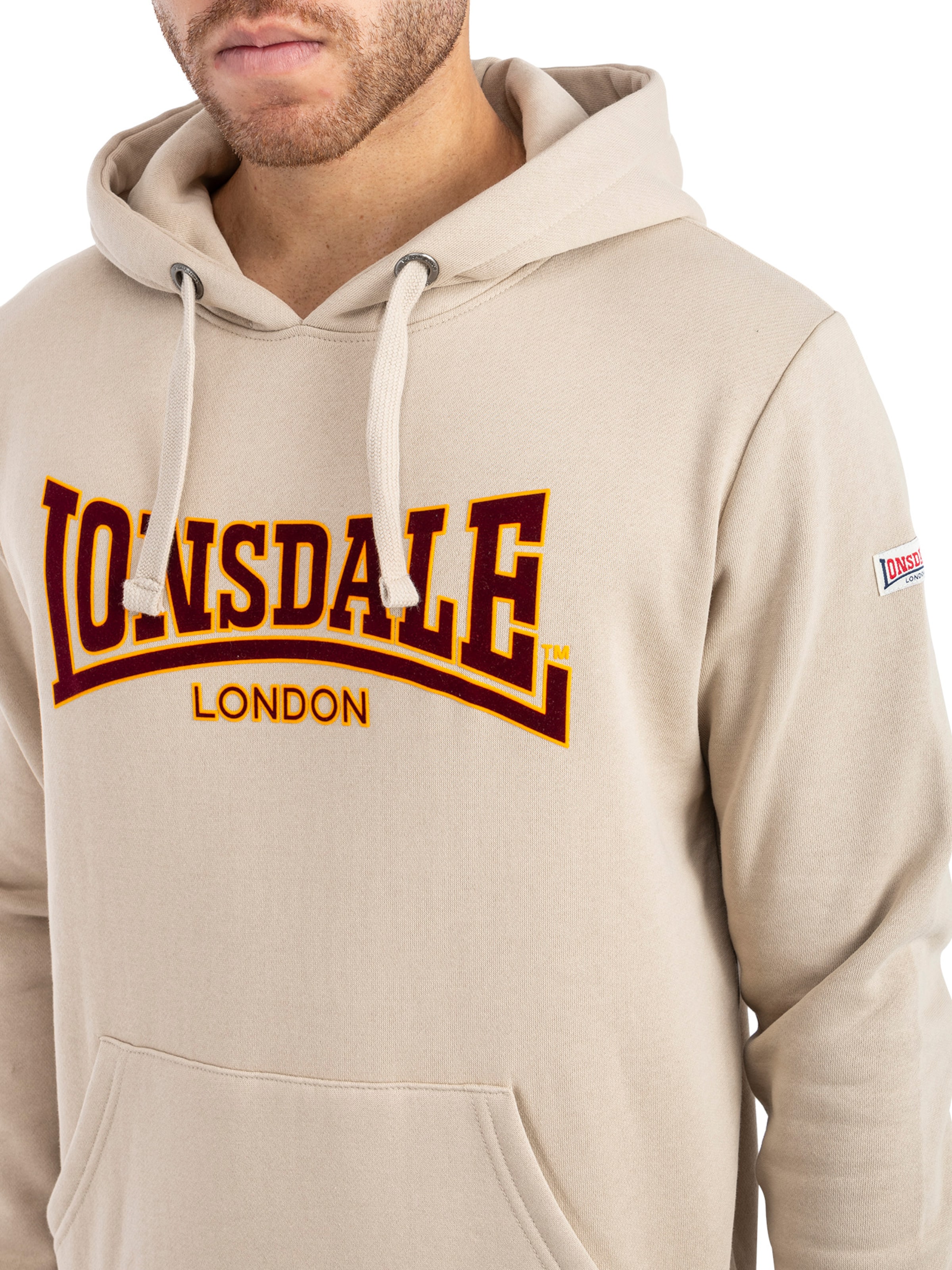 LONSDALE Суичър 'Classic' в бежово