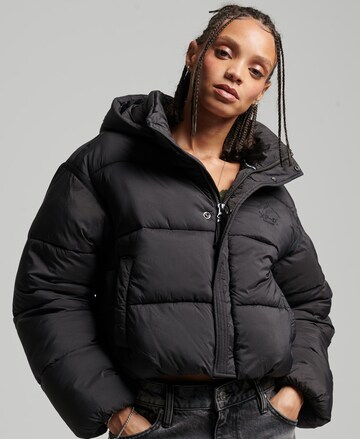 Superdry Between-Season Jacket in Black: front