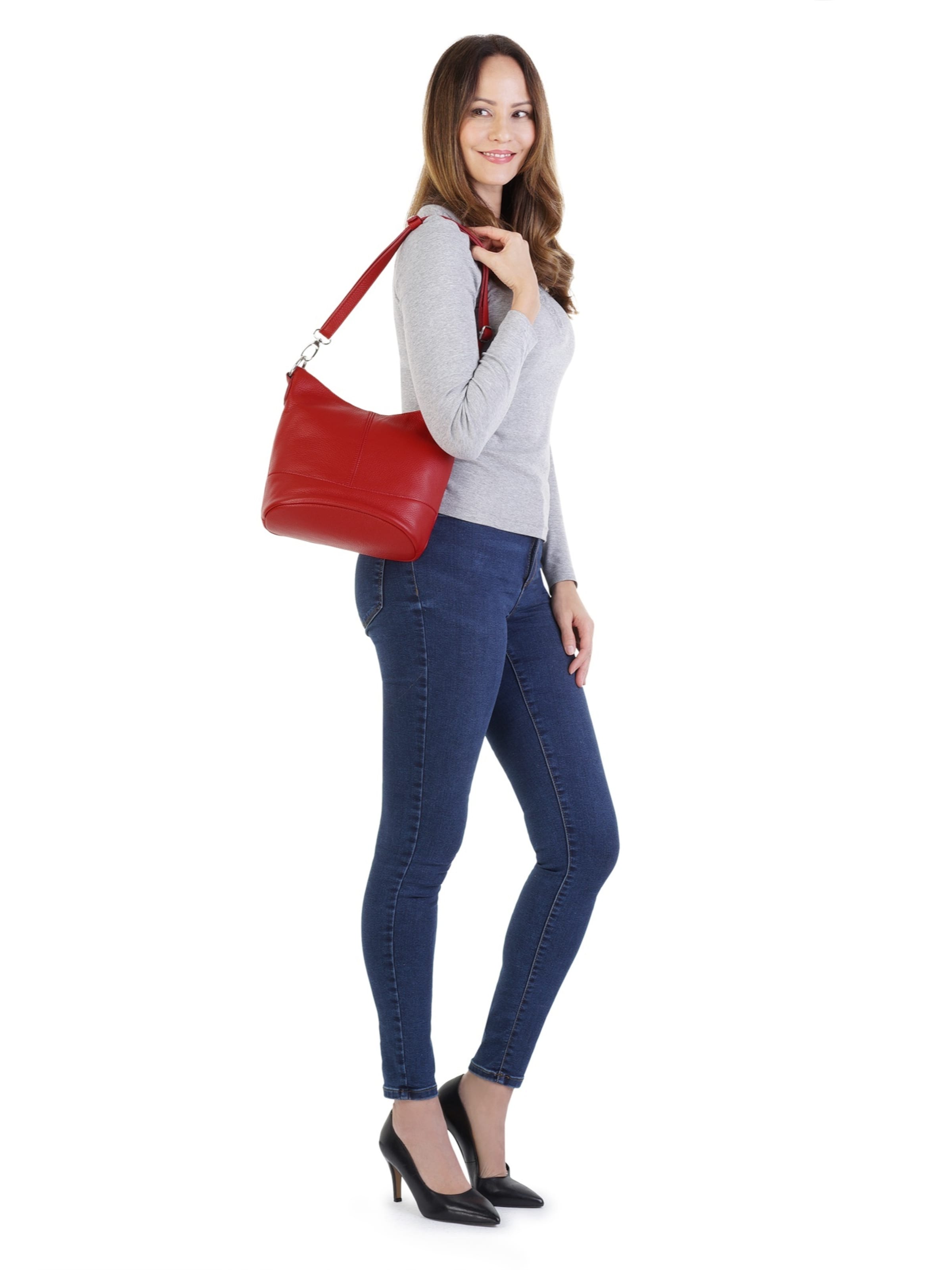 Sac à bandoulière Cluty en rouge