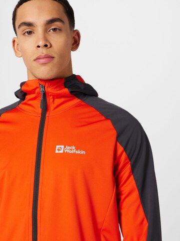 JACK WOLFSKIN Outdoorová bunda 'Feldberg' - Červená