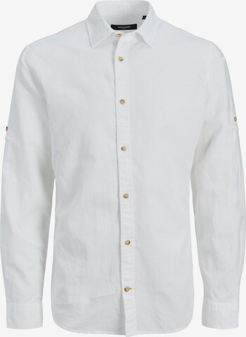 JACK & JONES Regular fit Button Up Shirt in White: front