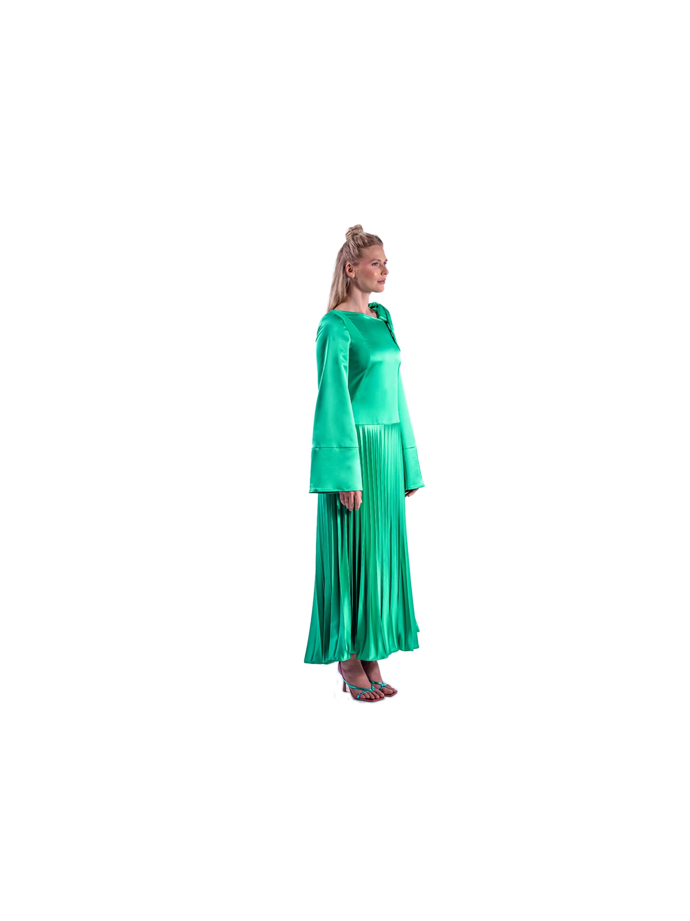 MARYLAND Studio Evening dress 'Signature Plissee' in Green