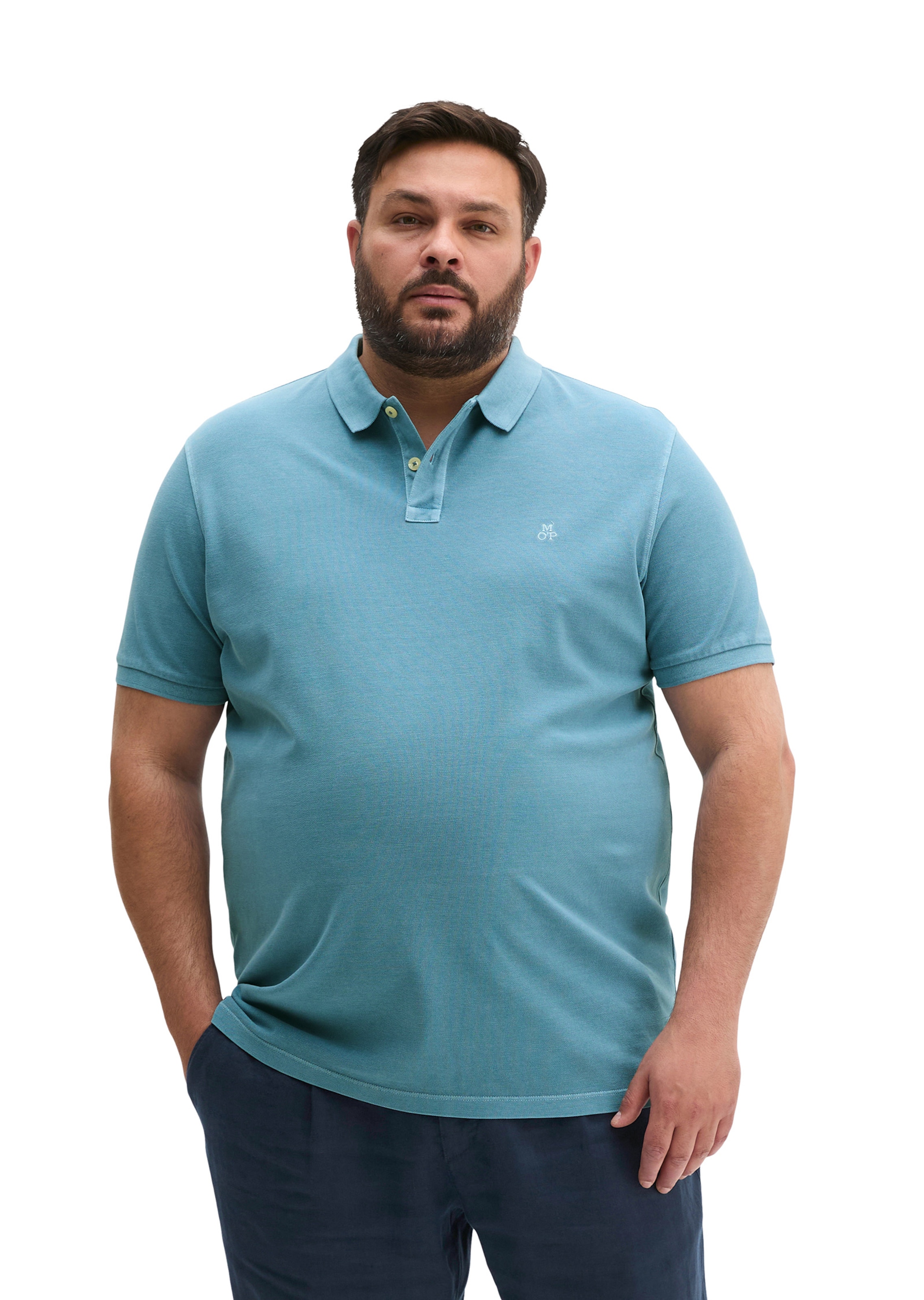 Marc O'Polo Shirt in Blauw: voorkant